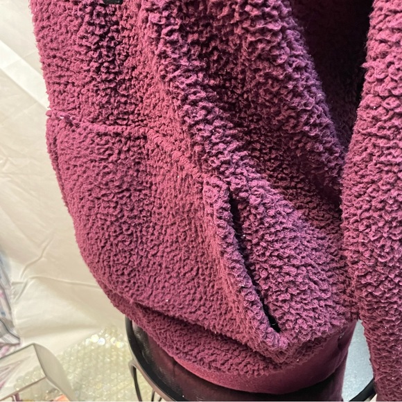 PINK VICTORIA SECRET SHERPA HOODIE SWEATER - Picture 5 of 5